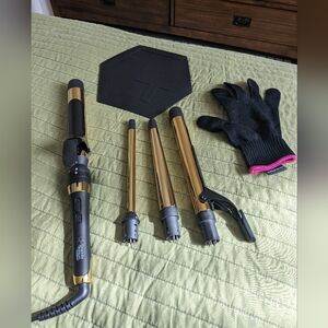 Babyliss pro graphite titanium interchangeable curling iron set